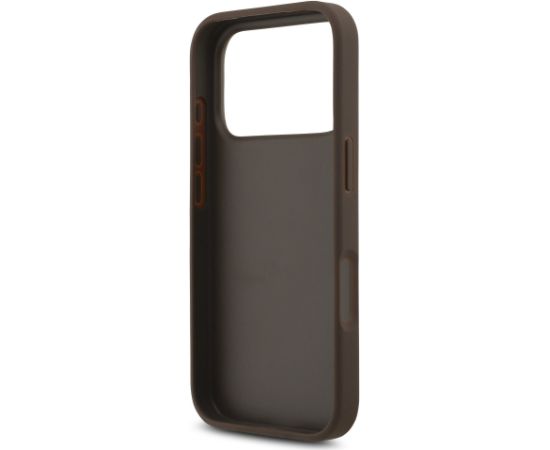 Guess PU 4G Metal Logo Strap Case Aizsargapvalks priekš Apple iPhone 17 Pro