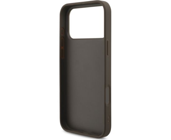 Guess PU 4G Metal Logo Strap Case Aizsargapvalks priekš Apple iPhone 17 Pro Max