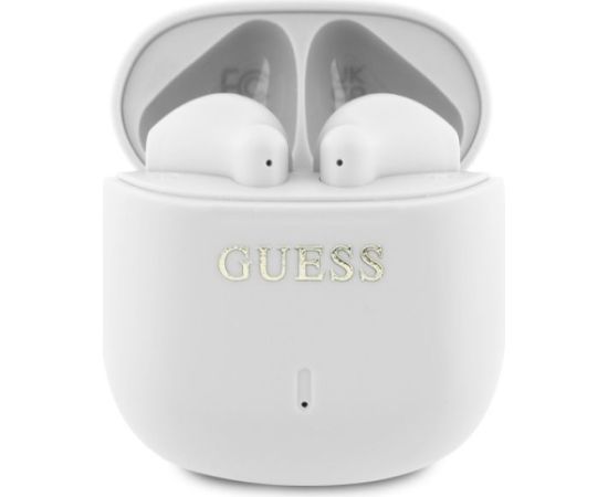 Guess   Bluetooth headphones GUTWSJ14ESGE TWS + taupe Printed Classic Logo White
