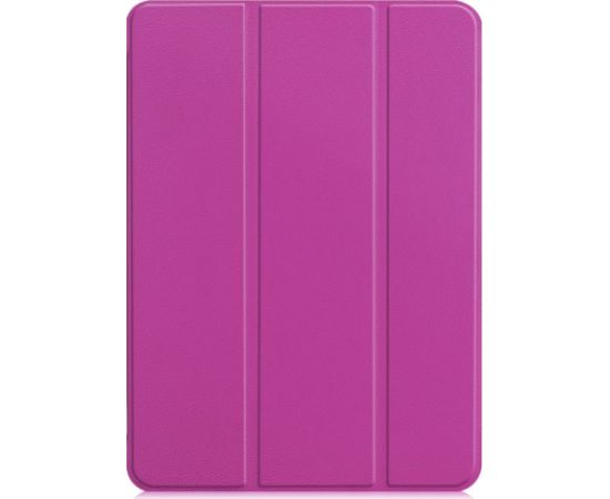iLike   iPad Air 4 10.9 / iPad Air 5 Tri-Fold Eco-Leather Stand Case Purple
