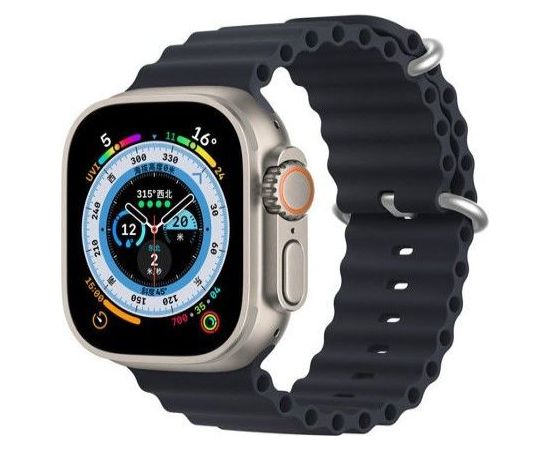 Dux Ducis   Strap Watch Strap 8 / 7 / 6 / 5 / 4 / 3 / 2 / SE (45 / 44 / 42mm) Silicone Band Bracelet Dark Blue