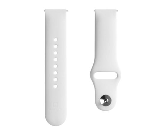Evelatus   20mm Silicone Loop Watch Straps (S/M 110mm) White