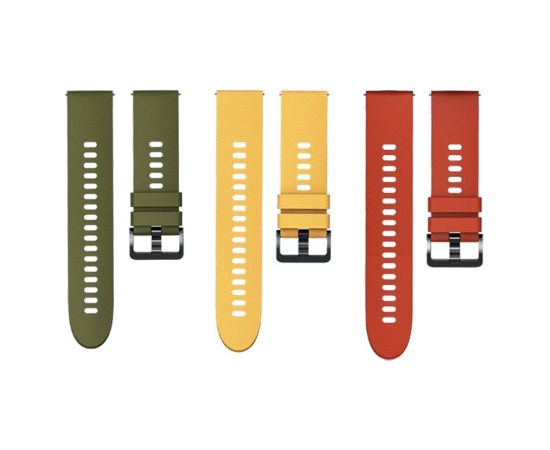Xiaomi   Mi Watch Strap (3-Pack) Thermoplastic Polyurethane Olive/Yellow/ Orange