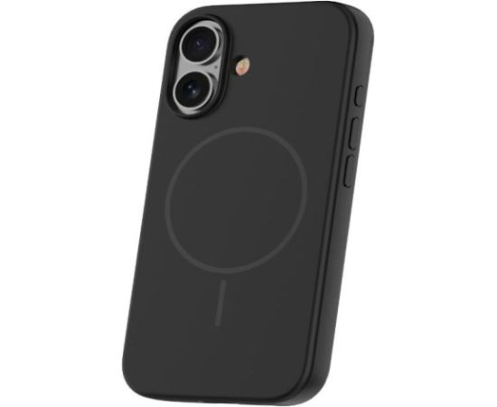 iLike Apple  iPhone 16 Soft Touch Silicone case With Magnetic Black