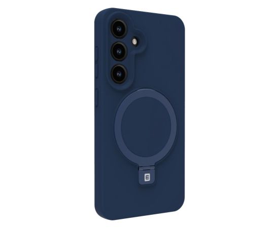 Evelatus Samsung  Galaxy S25 Plus Premium Magnetic with Stand Soft Touch Silicone Case Midnight Blue