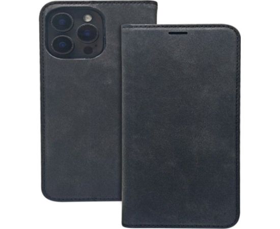 iLike Samsung  Galaxy A35 5G Smart Suede case Black