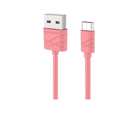 USAMS   US-SJ039 U-Gee Pro PVC Universal Micro USB to USB Data&Fast 2A Charger Cable 1m Red