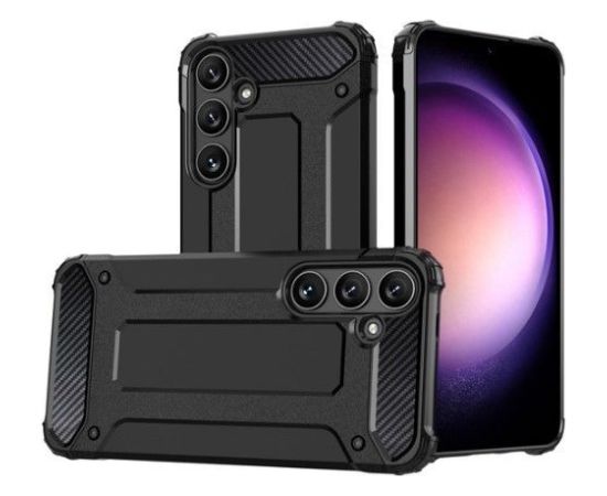 iLike Samsung  Galaxy S24 armored Hybrid Armor case Black