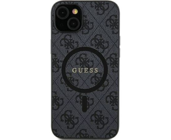Guess Samsung  Galaxy S24 Plus HC MAGSAFE PU 4G RING CLASSIC LOGO Black