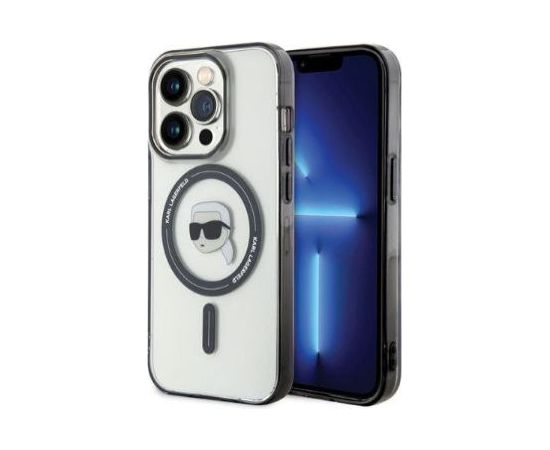 Karl Lagerfeld Apple  iPhone 15 Pro HC MAGSAFE IML KH Transparent