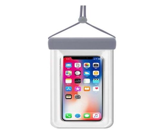 iLike Universal  Waterproof phone pouch 115 mm x 220 mm pool beach bag Gray