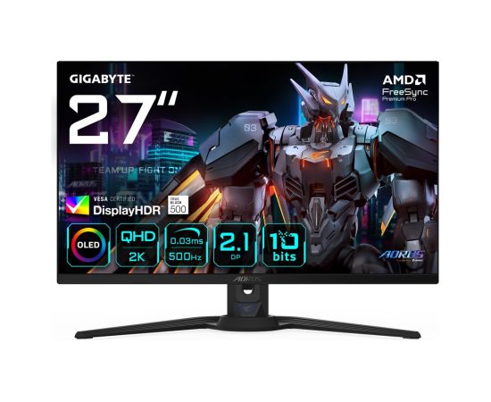 MONITOR GIGABYTE OLED 27" AORUS FO27Q5P 500Hz