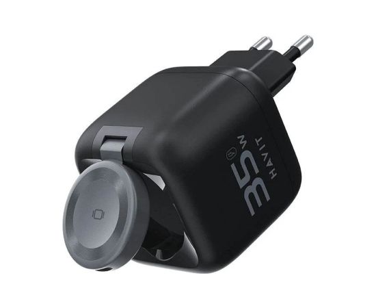 Havit UC250 A-EU - GaN travel charger with extendable cable (black)