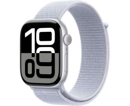 Apple Watch 10 GPS + Cellular 42mm Silver Alu Sport Loop (MWX53ET/A)