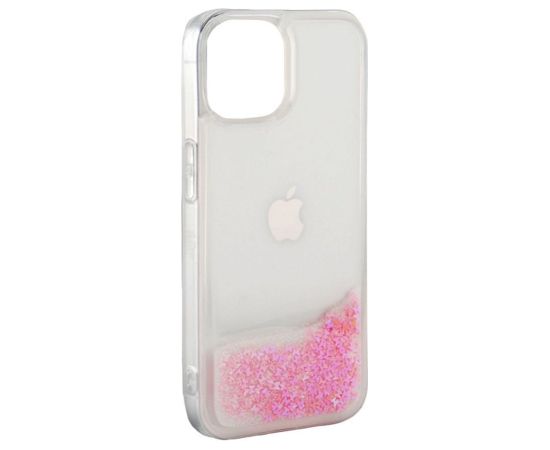 iLike Apple  iPhone 11 Silicone Case Water Glitter Pink