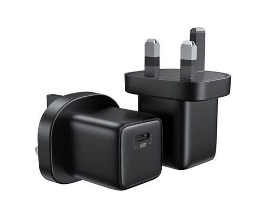 Joyroom   Small Fast USB Type C PD Charger 25W UK Plug Black
