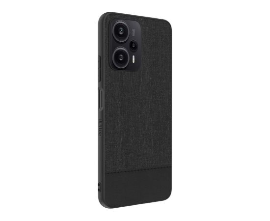 iLike Xiaomi  Redmi Note 12 / Poco X5 Plastic Leather Back Cover Black