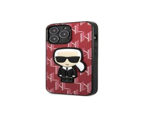Karl Lagerfeld Apple  iPhone 13 Pro Max Monogram Ikonik Case Red