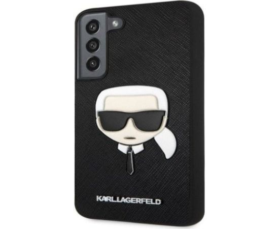 Karl Lagerfeld Samsung  Galaxy S22+ PU Saffiano Karl Head Case Black