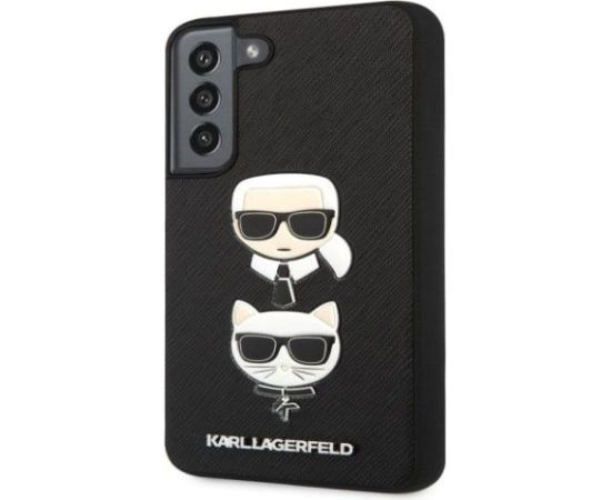 Karl Lagerfeld   Samsung Galaxy S22 Saffiano K&C Heads Case Black