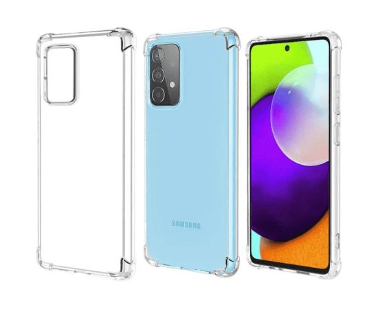 Evelatus Samsung  Galaxy A52 Military Shockproof Silicone Case TPU Transparent