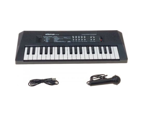 Adar Детский синтезатор 37 клавиши с микрофоном (USB или батарейки) 41.5 cm 608498