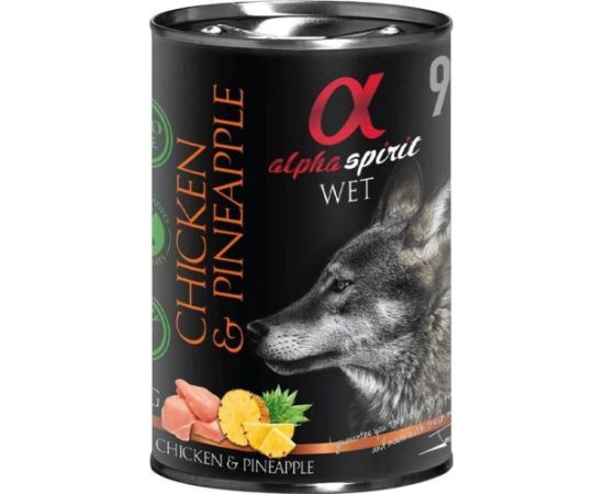 Alpha Spirit Alpha Spirit - mokra karma dla psa, kurczak z ananasem 400 g