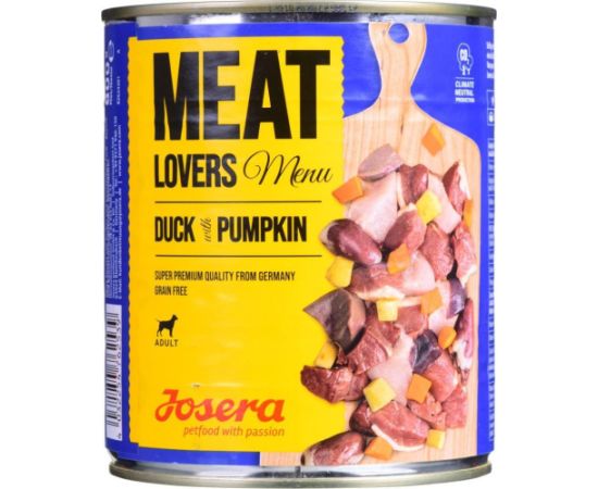 Josera Meatlovers Menu Kaczka z dynią karma mokra dla psów 800g