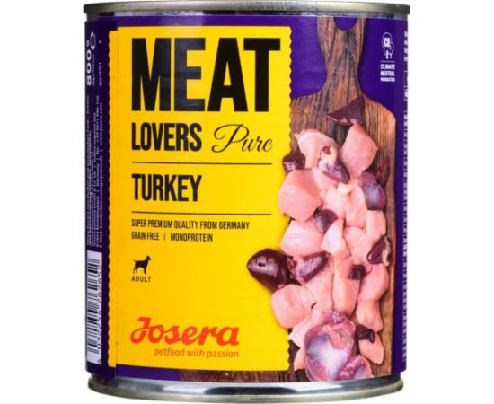 Josera Meatlovers Pure Indyk karma mokra dla psów 800g