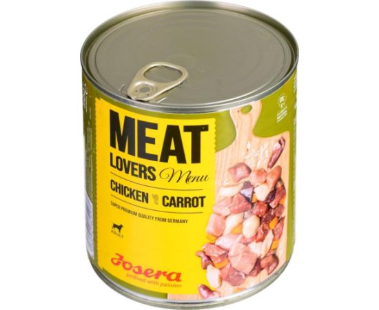 Josera Meatlovers Menu Kurczak z marchewką karma mokra dla psów 800g
