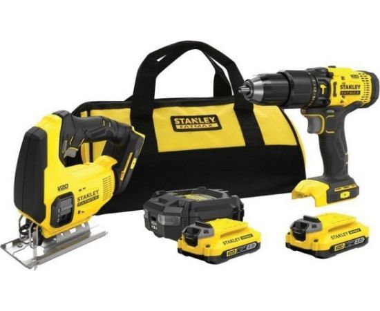 Stanley SFMCK212D2S-QW Instrumentu komplekts SFMCD711 + FMCS600 18V 2x2.0Ah akum.