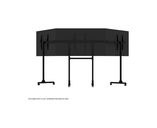 Next Level Racing Floor stand Free Standing Triple Monitor stand 3 x 32- 65 " Maximum weight (capacity) 70 kg Black