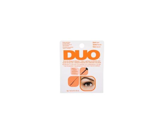 Ardell Duo Brush-On Striplash Adhesive Dark Tone - Glue for false eyelashes with double brush 5 g