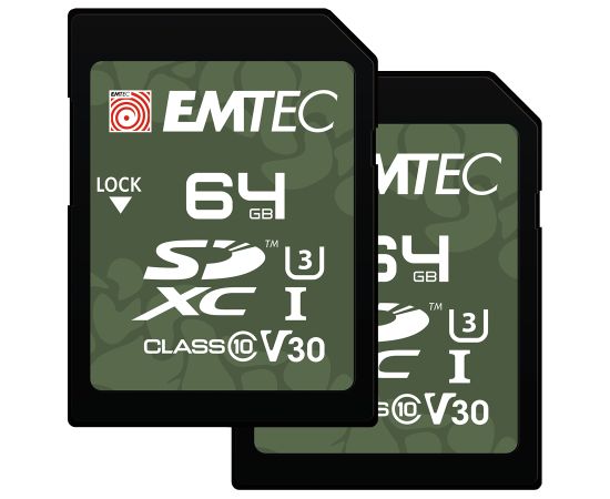 Emtec SD 64GB UHS-I U3 V30 Outdoor 2 pcs Карты памяти