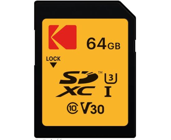 Kodak SD 64GB UHS-I U3 V30 Ultra Performance EKMSD64GXC10HPRK