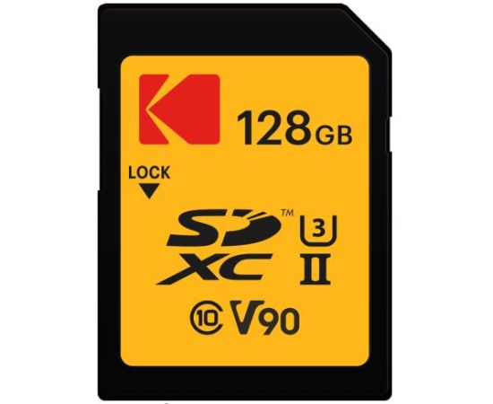 Kodak SD 128GB UHS-II U3 V90 Ultra Pro EKMSD128GUHS2V2K
