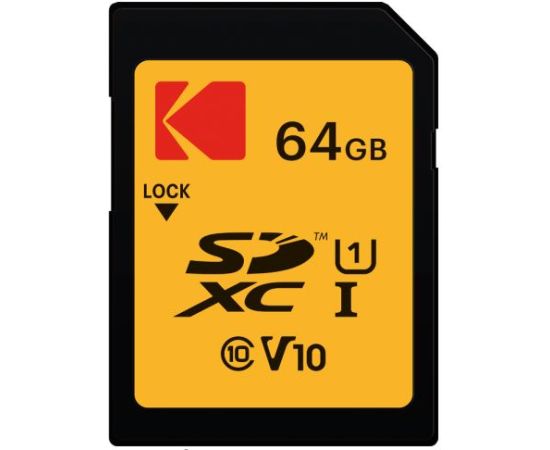 Kodak SD 64GB UHS1 U1 V10 Premium EKMSD64GXC10K