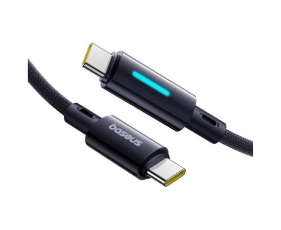 Baseus Lit Kabelis USB-C uz USB-C 100W Ātra uzlāde / Vadība ar pogām / Vads 2m