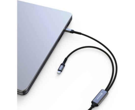 Swissten Textile 2in1 USB-C / Lighting Kabelis 100W 1.5m