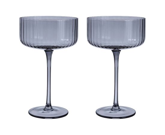 Wine goblet DOLCE 2pcs H17cm, grey