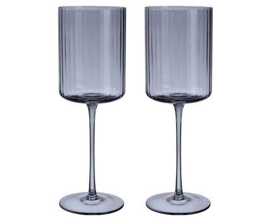Wine goblet DOLCE 2pcs H23,3cm, grey