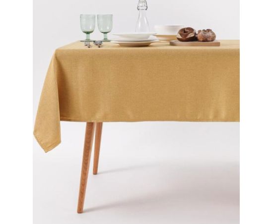 Tablecloth EASY CARE 140x220cm ochre yellow, 250g/m2