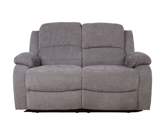 Recliner sofa FELICIA 2-seater with electric mechanism, grey