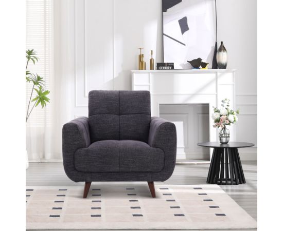 Armchair STEVE dark grey