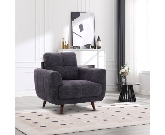 Armchair STEVE dark grey