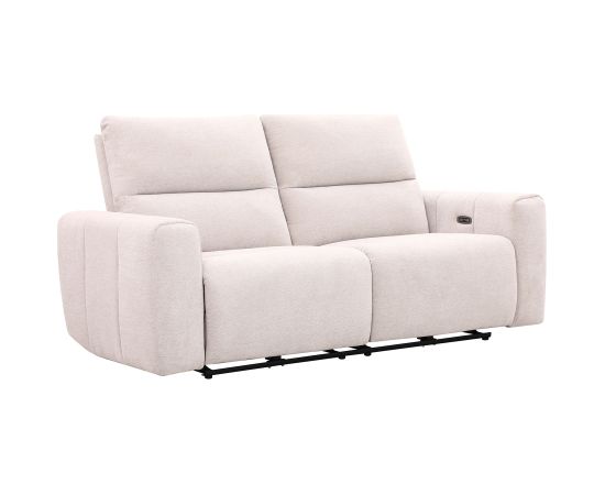 Recliner sofa MATIAS 3-seater with electric mechanism, light beige
