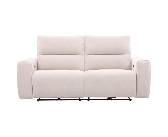 Recliner sofa MATIAS 3-seater with electric mechanism, light beige