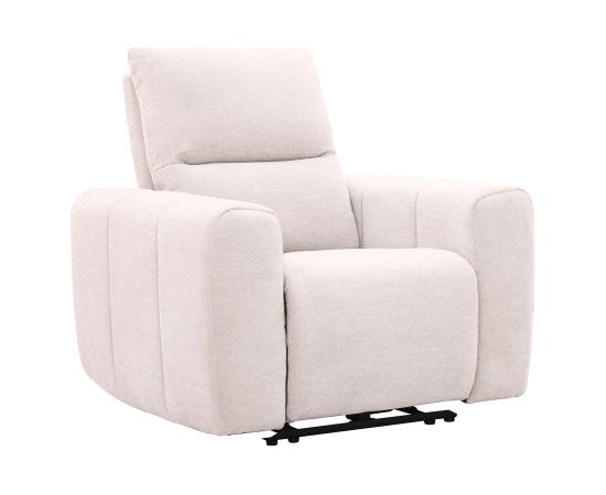 Recliner armchair MATIAS with electric mechanism, light beige