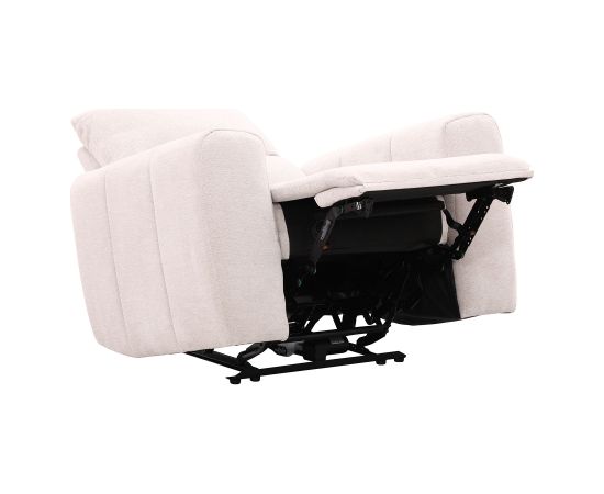 Recliner armchair MATIAS with electric mechanism, light beige