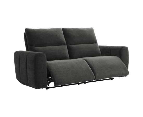 Recliner sofa MATIAS 3-seater with electric mechanism, grey